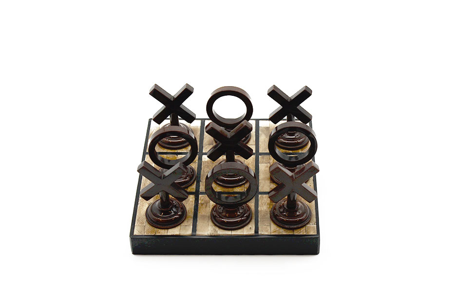 X AND O GAME, Brown, 20.5×20.5x10cm, 53332