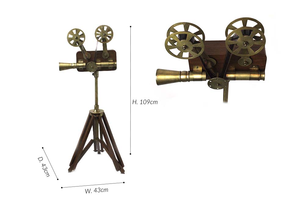 PROJECTOR, Brass, 43x43x109cm, 52024