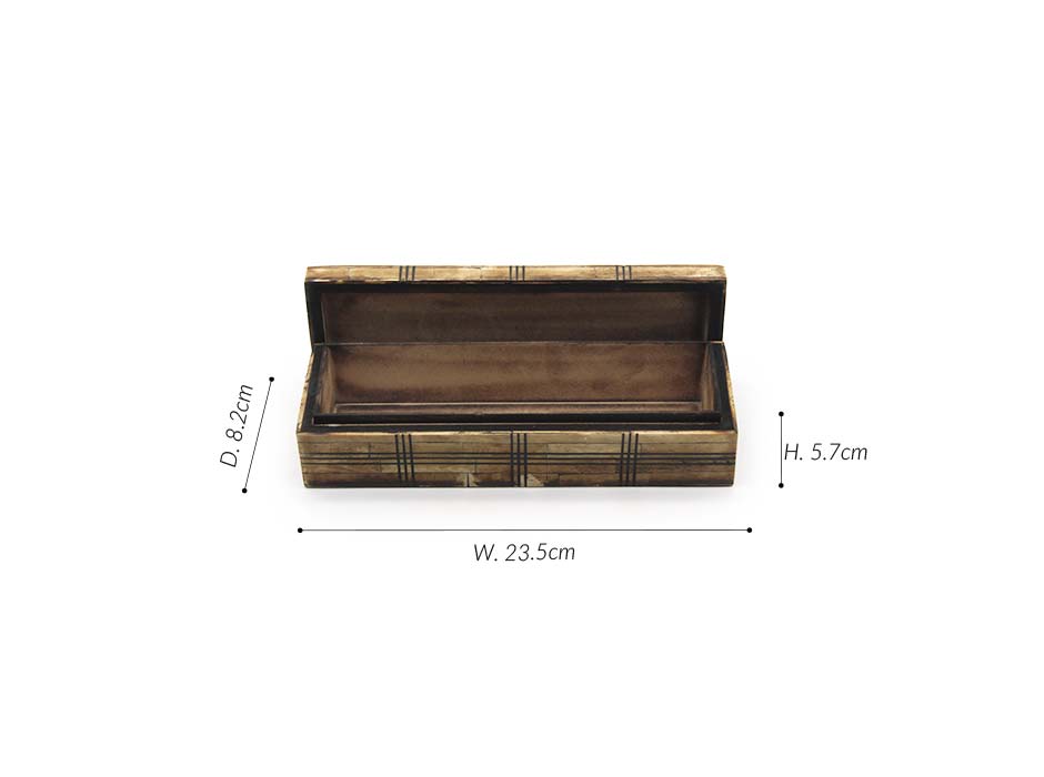 BOX (S), Brown, 23.5×8.2×5.7cm, 52606