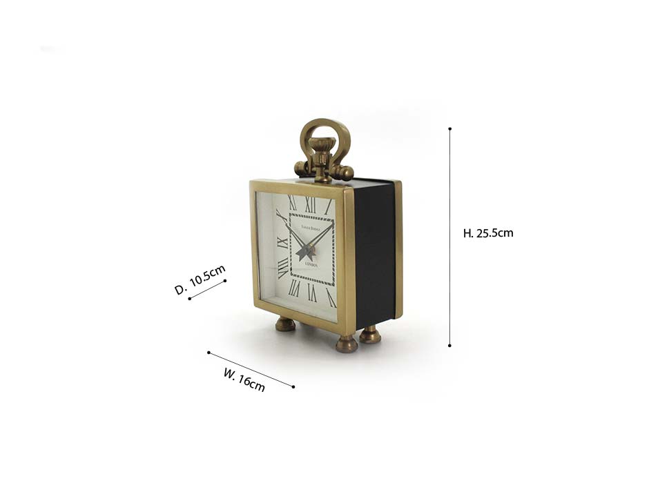 BRASS/ALUMINIUM/LEATHER DOUBLE TELESCOPE, Brass/Alum/Leather, 30x30x56cm, 56086