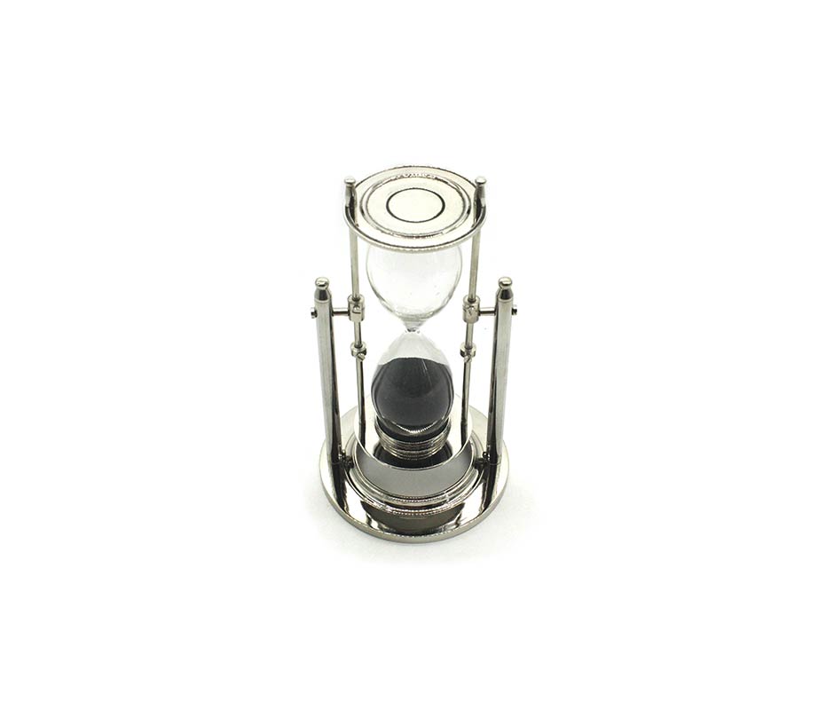 SANDTIMER, Silver, 11.5×11.5×21.5cm, 48644