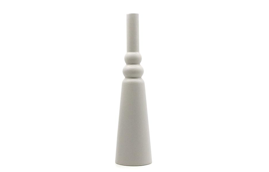 Morandi Vase , Light Grey, Ø10x42cm, 2813_470