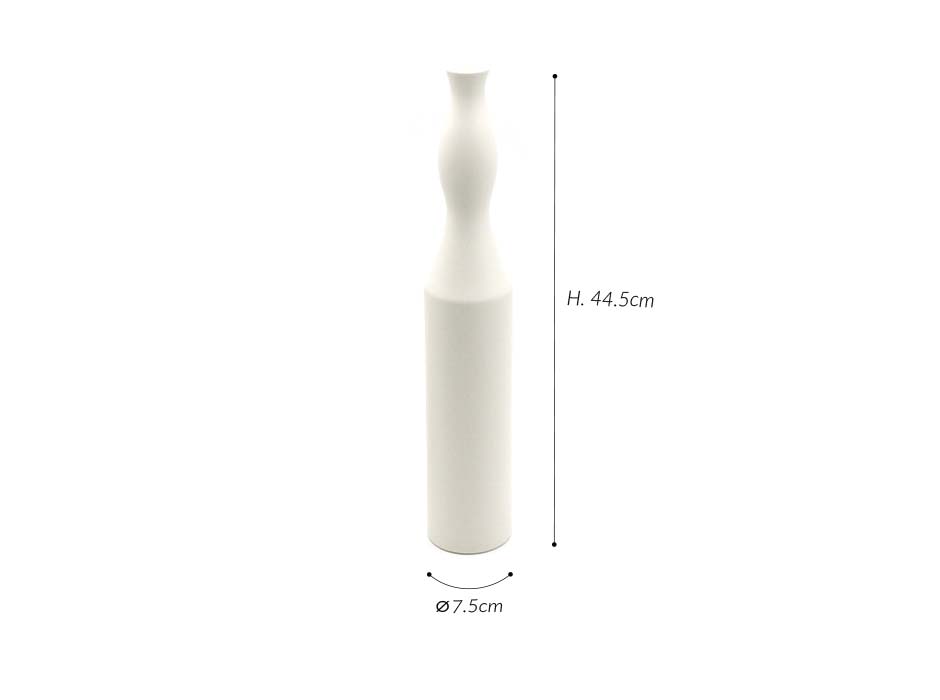 Morandi Vase , White, Ø7.5×44.5cm, 2812_261