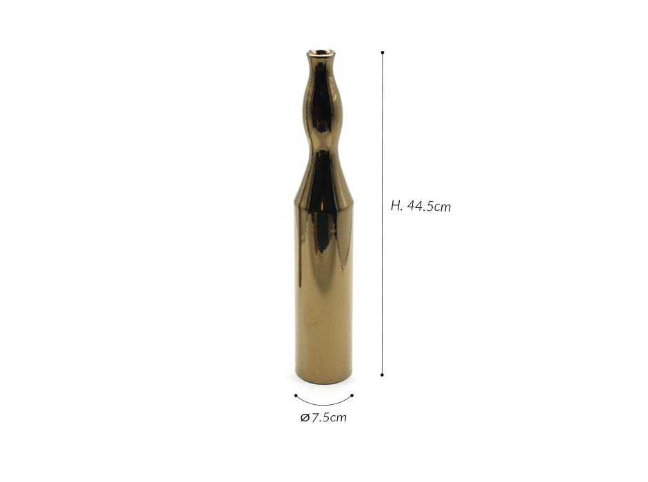 Morandi Vase , Gold, Ø7.5×44.5cm, 2812_290