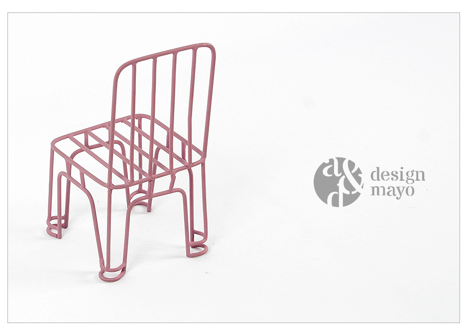 CHAIR, Pink, 8.5 x 8.5 x 16.5cm, 83927