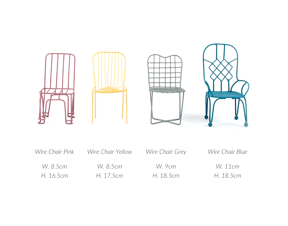 CHAIR, Pink, 8.5 x 8.5 x 16.5cm, 83927