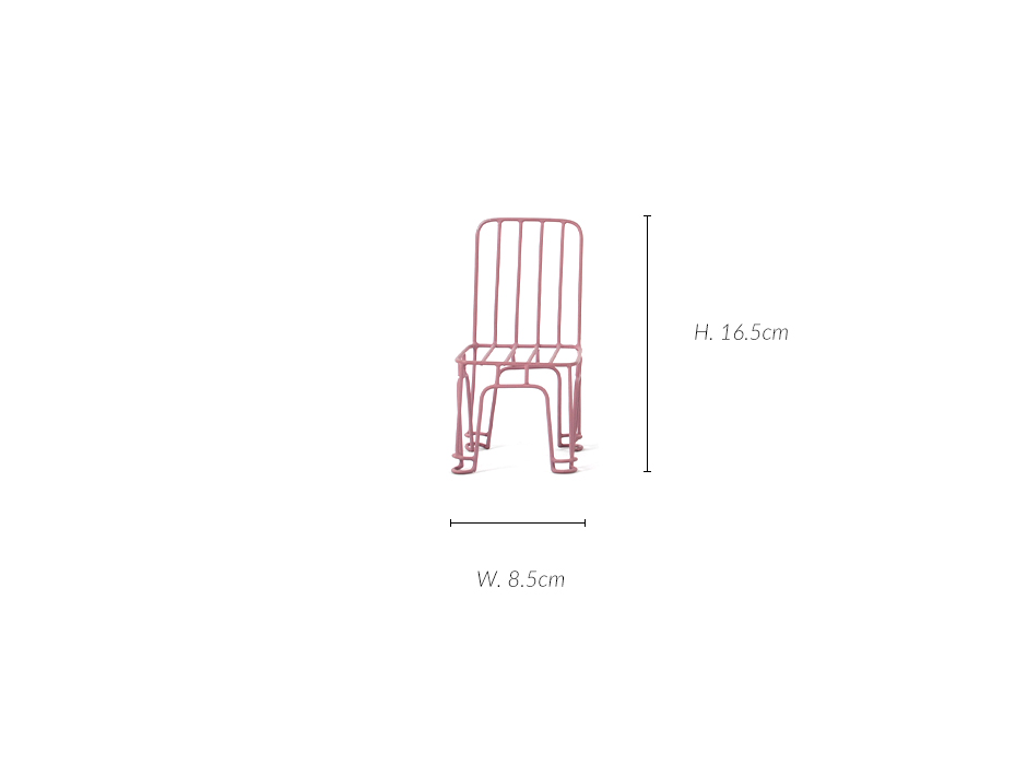 CHAIR, Pink, 8.5 x 8.5 x 16.5cm, 83927