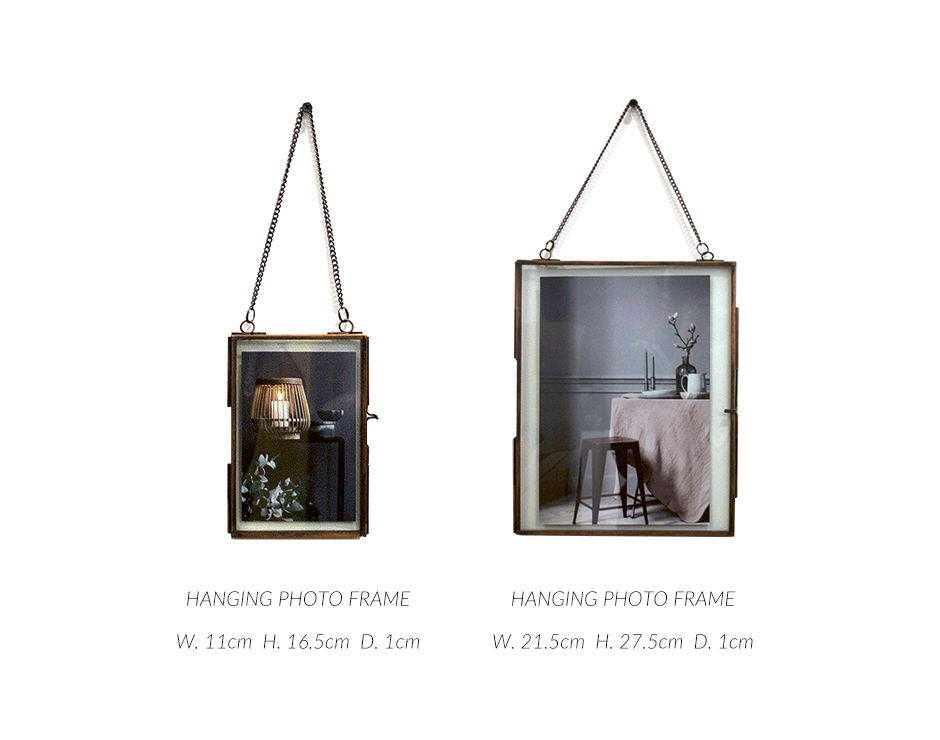 HANGING PHOTO FRAME, Copper, 21.5 x 1 x 21.5cm, 84276