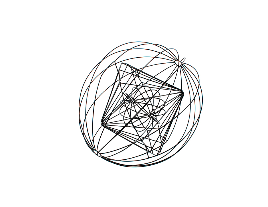 DECO WIRE BALL PC, Black, 30 x 30 x 30cm, 84541