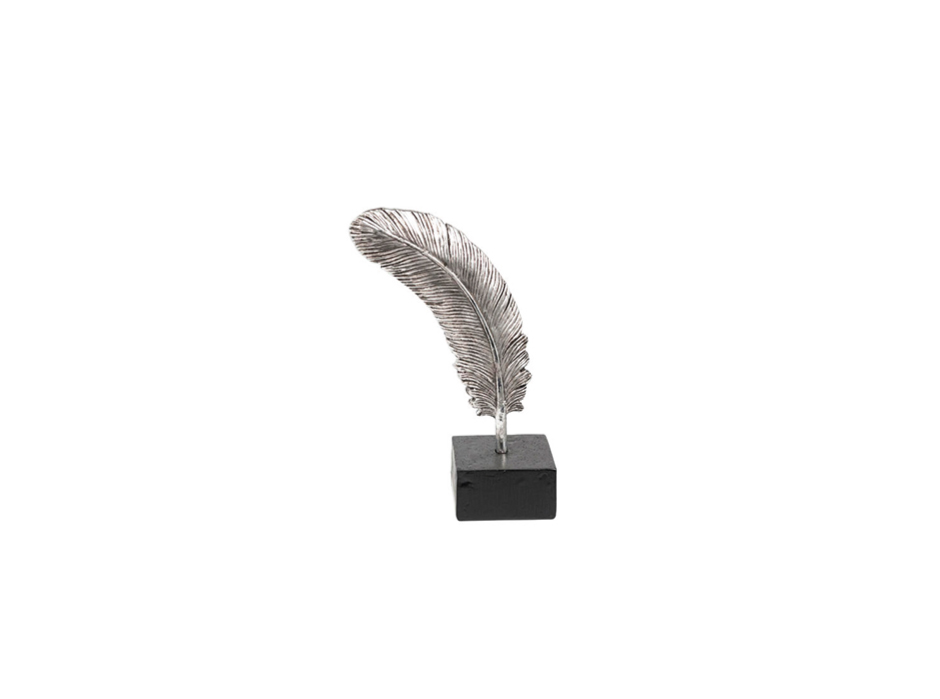 Feather deco S, 14.5×8.5×25.5cm, Silver, D1-P5/SI
