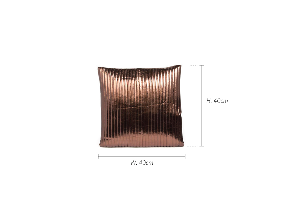 Cushion nell, 40x40cm, Bronze, NELL4040/COP