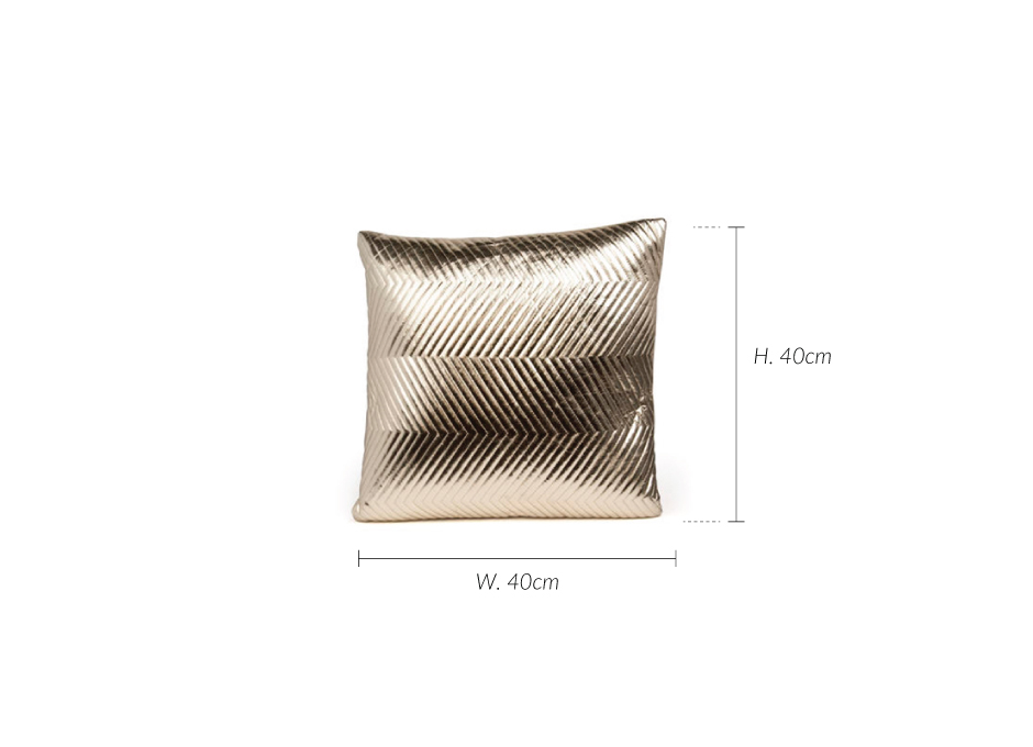 Cushion nell, 40x40cm, Gold, NELL4040/GO