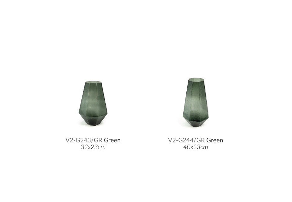 Vase M, 40x23cm, Green, V2-G244/GR