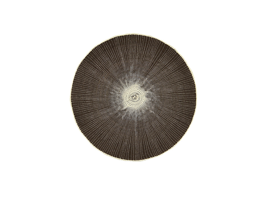 Circle Placemat, Grey, Nature / Grey, Dia.38cm, Ft0010