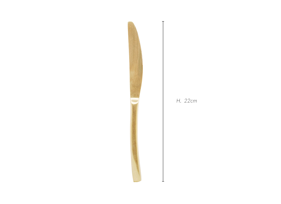 Knife, Elegant, titanium gold, 22cm, HD1024