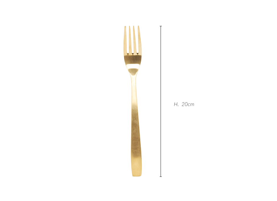 Fork, Elegant, titanium gold, 20cm, HD1023