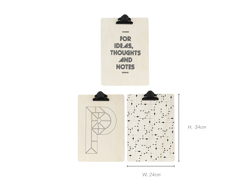 Clipboard, Big Thoughts, 24×34cm, HD1063