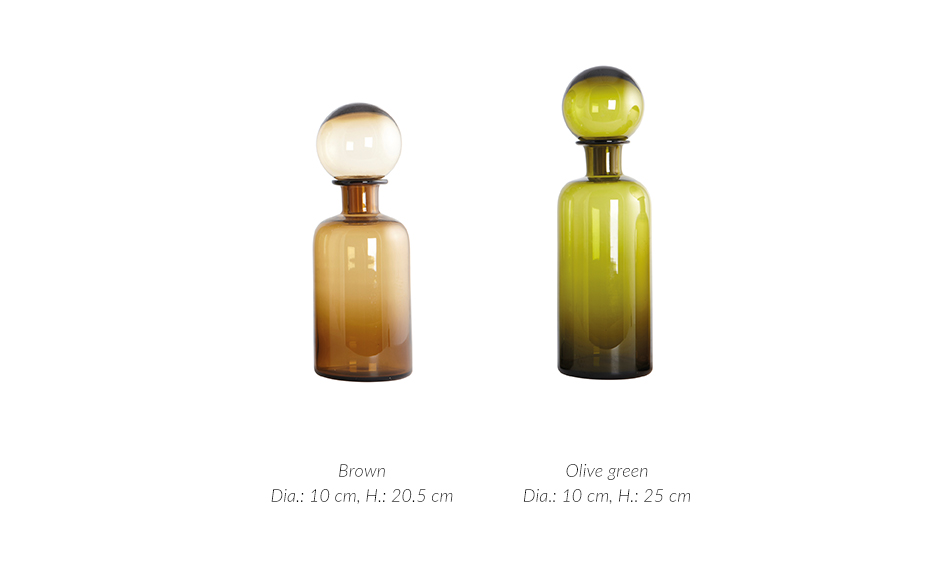 Bottle, Mega, brown, Ø10×20.5cm, HD1032