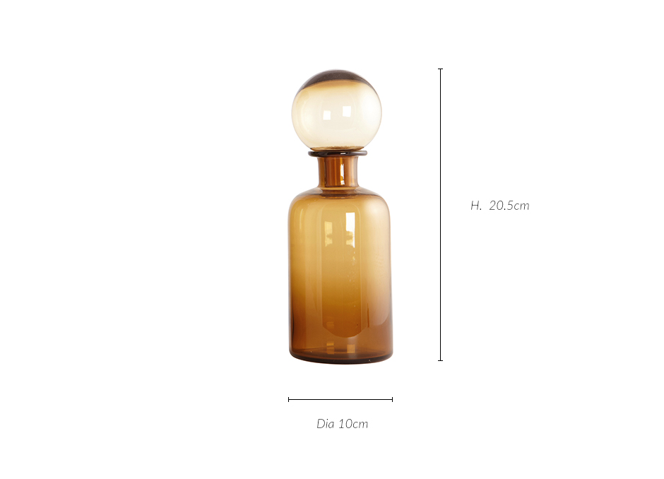 Bottle, Mega, brown, Ø10×20.5cm, HD1032
