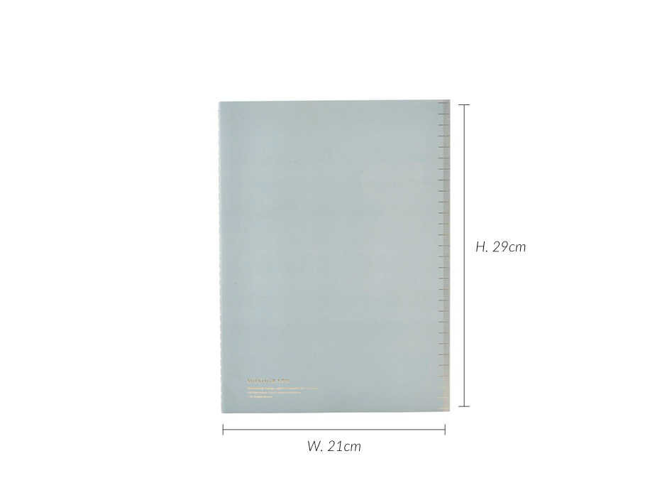 Soft Notebook A4, 21x29cm, blue, Mgsj050