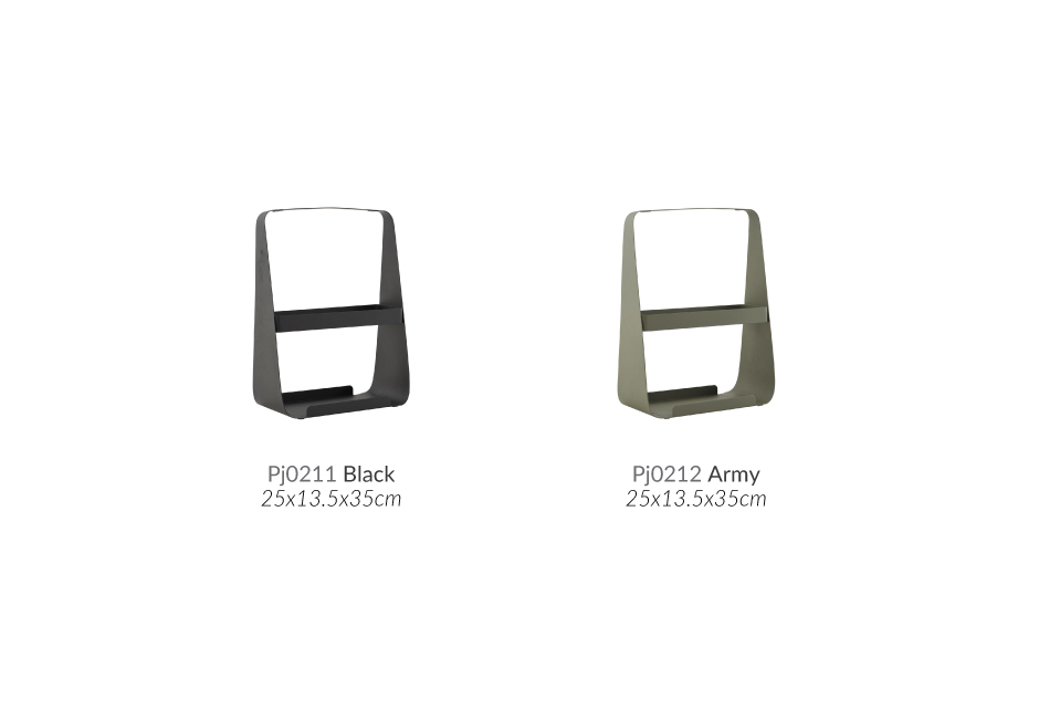 Magazine holder, 25×13.5x35cm, Black, Pj0211