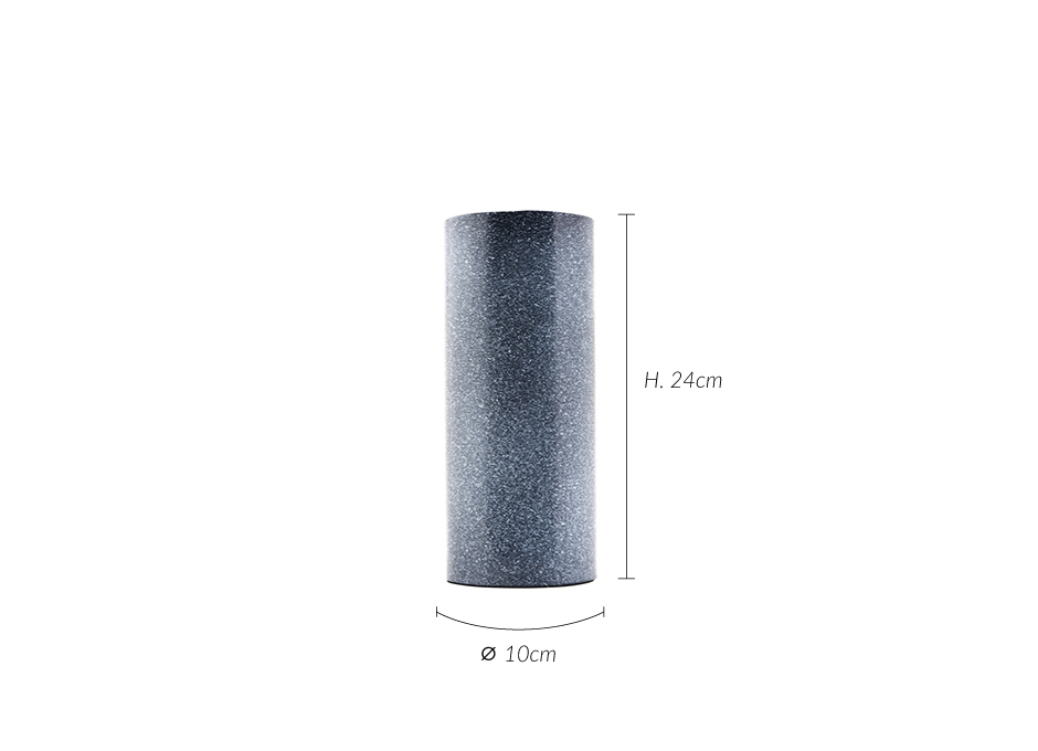Effect Vase, Dia.10x24cm, Black/White, Sp0713