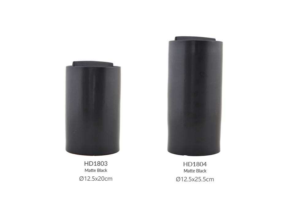 Jar, Kitchen, Matte black M, Ch0812