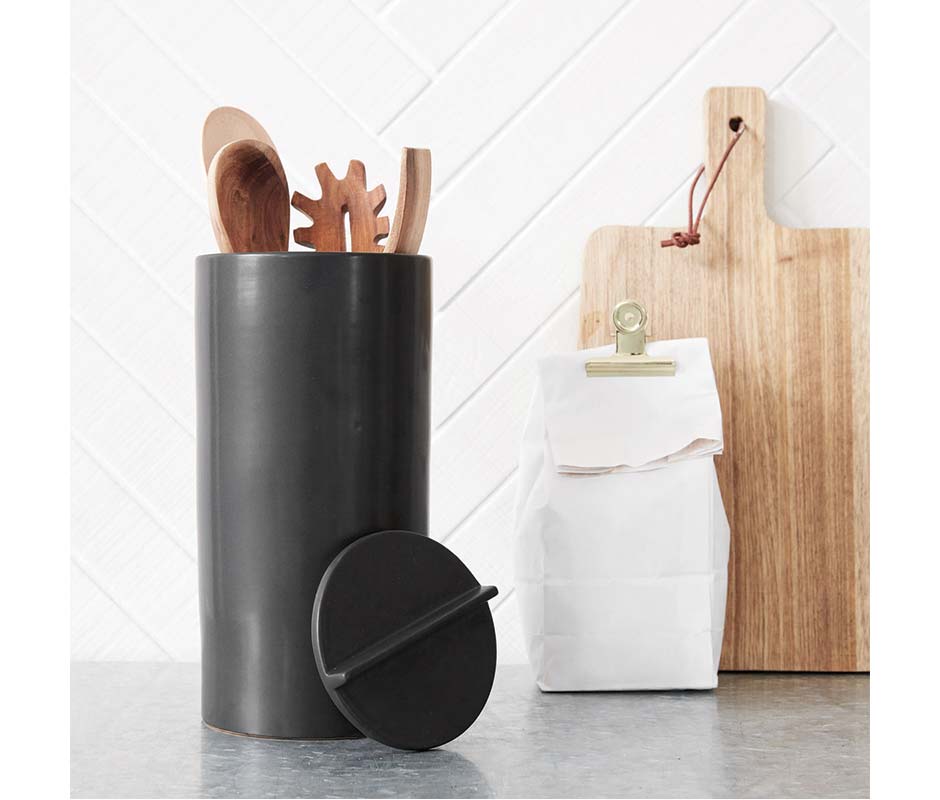Jar, Kitchen, Matte black M, Ch0812