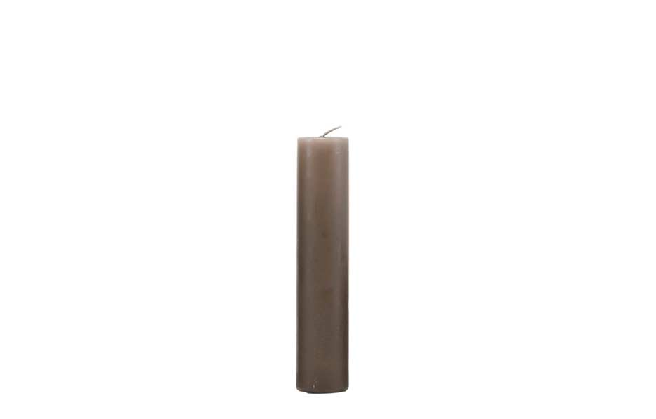Candle, Grey/Brown, 4x20cm, D92-40×200