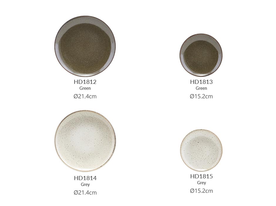 Plate, Lake, Grey, L, Hc0323