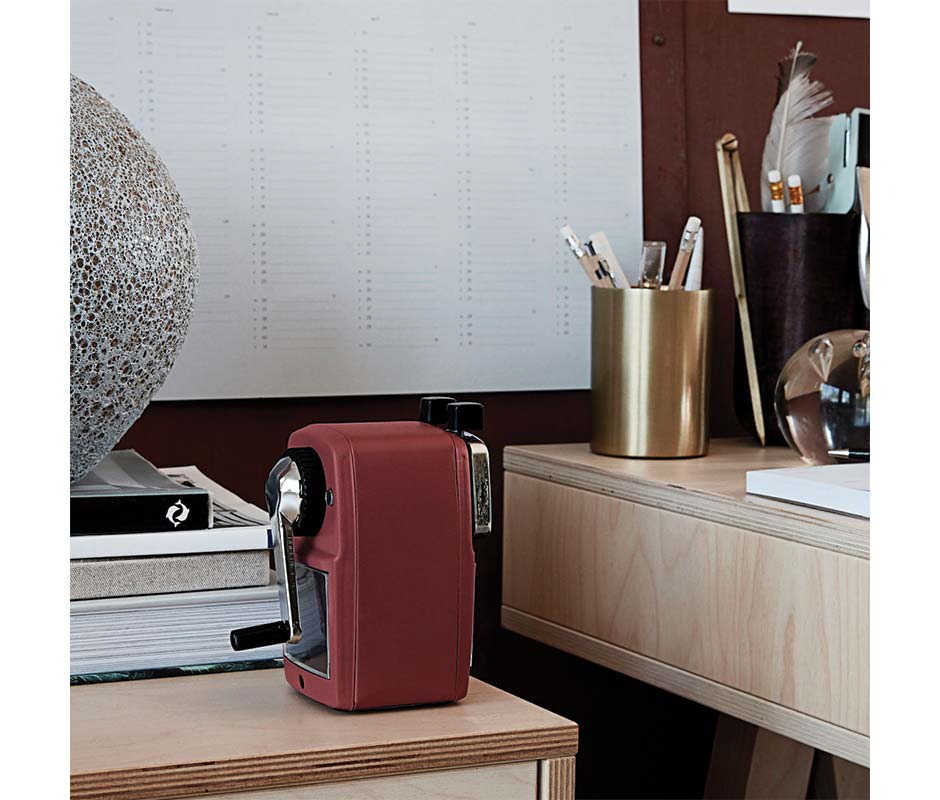 Pencil sharpener, Office, Burgundy, Mgel022