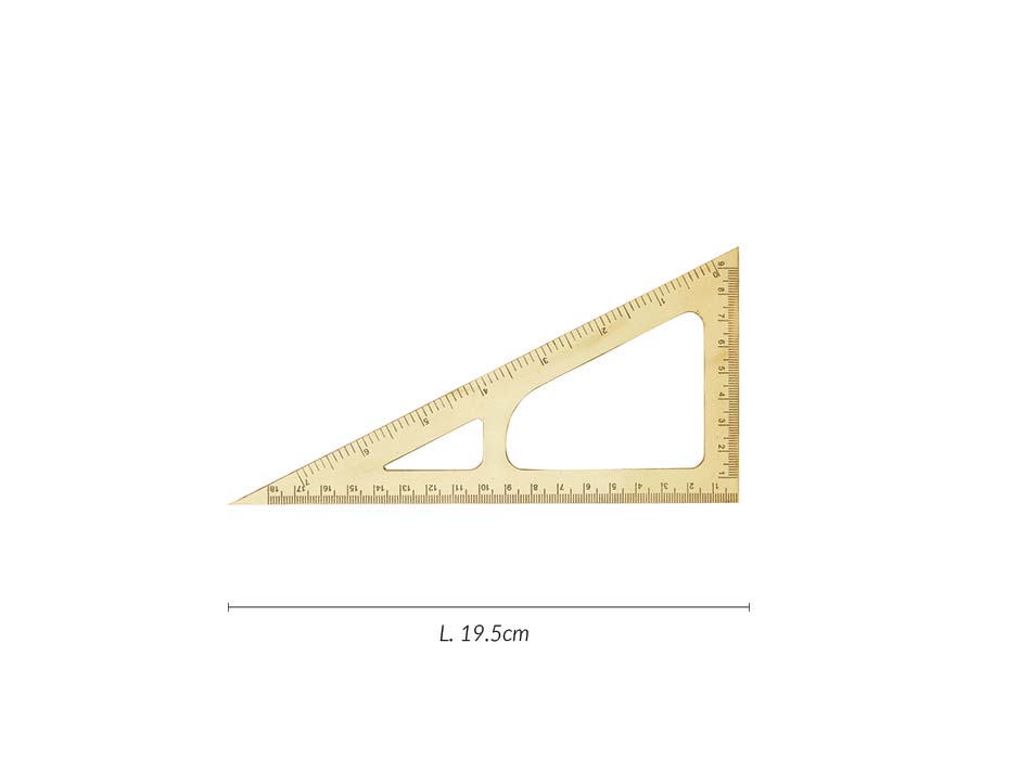 Ruler, Traingle, brass,, Mgpr022