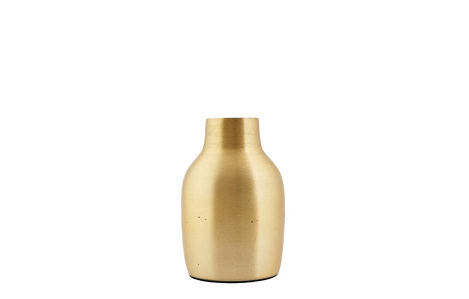 Vase, Effect, Brass, H14cm, Sp0719