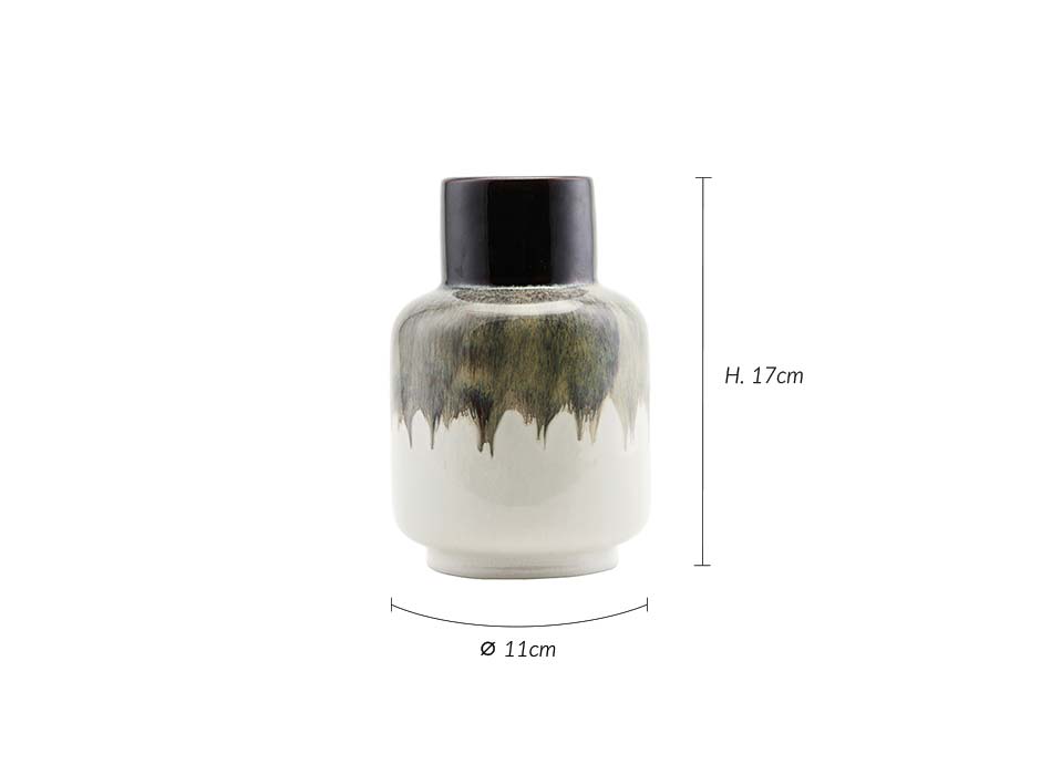 Vase, Ruka, Mocha, H17cm, Dp0412