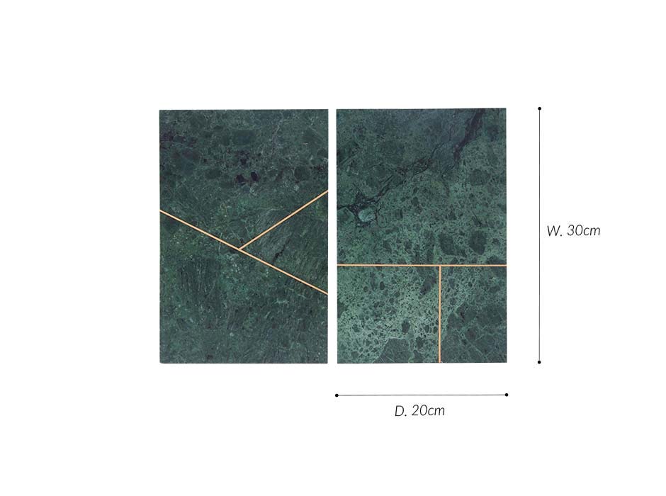 Board, Marble, Green, 20X30cm, sa0620