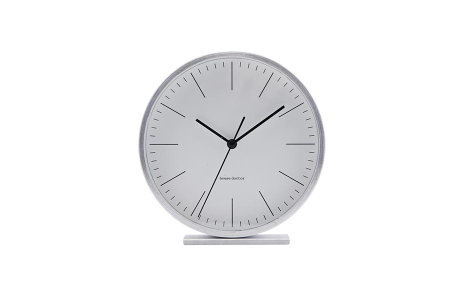 Clock, Hannah, Silver, Ø15cm, ea0701