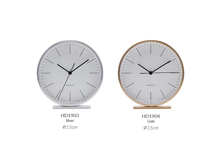 Clock, Hannah, Silver, Ø15cm, ea0701