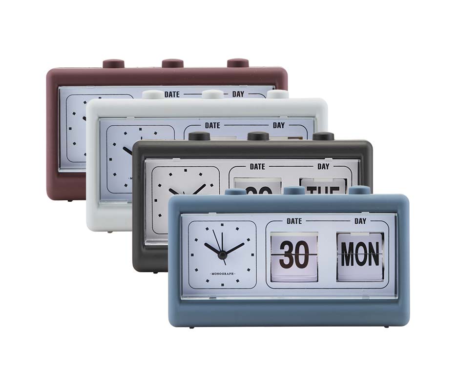 Clock, Retro, Blue, 19×6.2×11.1cm, mgea0400