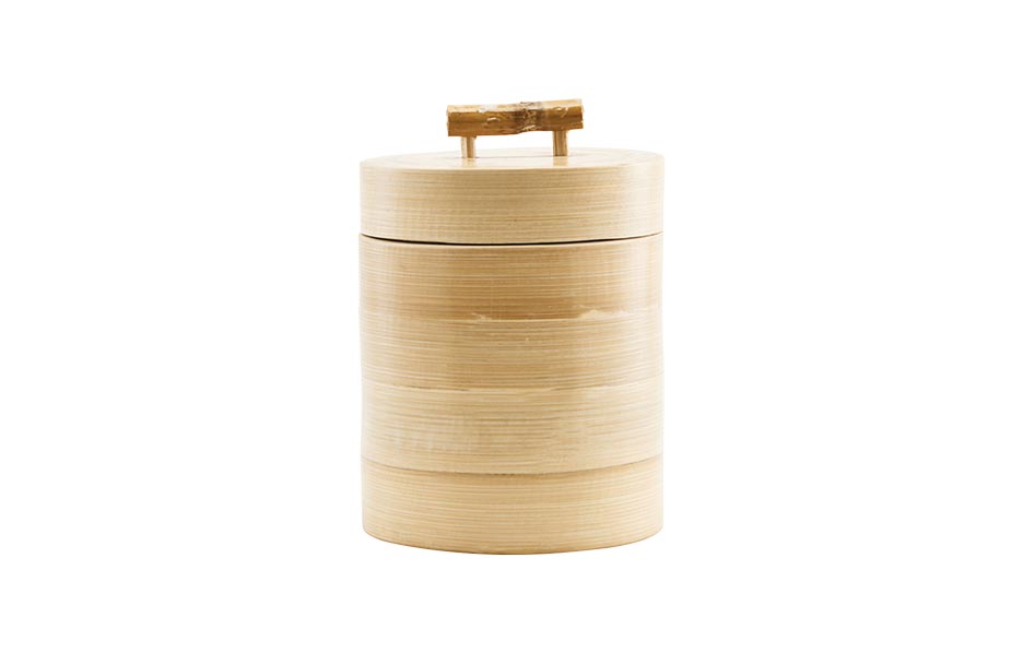 Storage, Bamboo, Wood, Ø12x15cm, vm0211