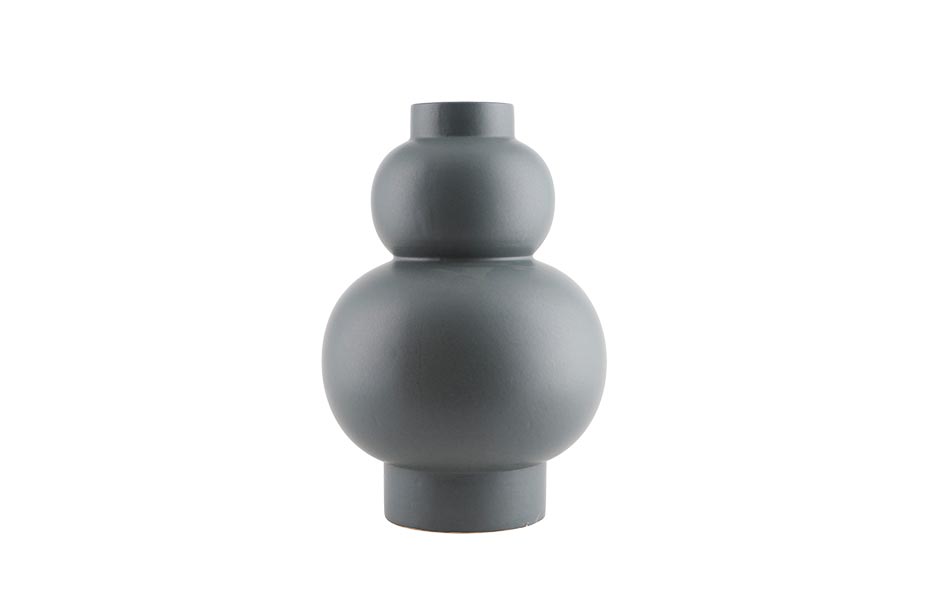 Vase, Bobble, Grey, Ø24×35.5cm, dp0531