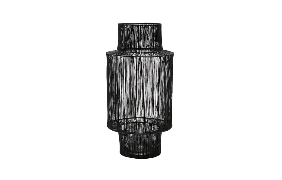 Lantern, Tabia, Black, Ø22x45cm, sd0861