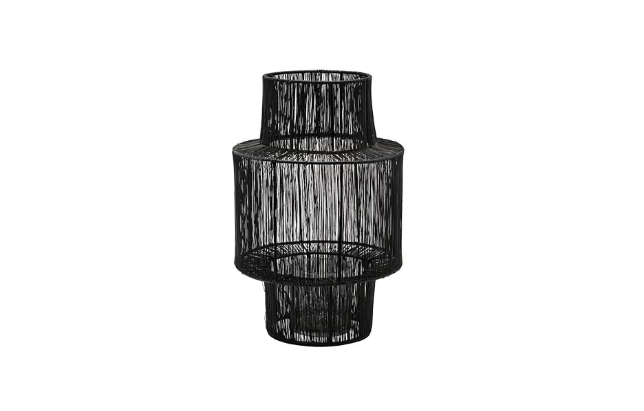 Lantern, Tabia, Black, Ø22x35cm, sd0860