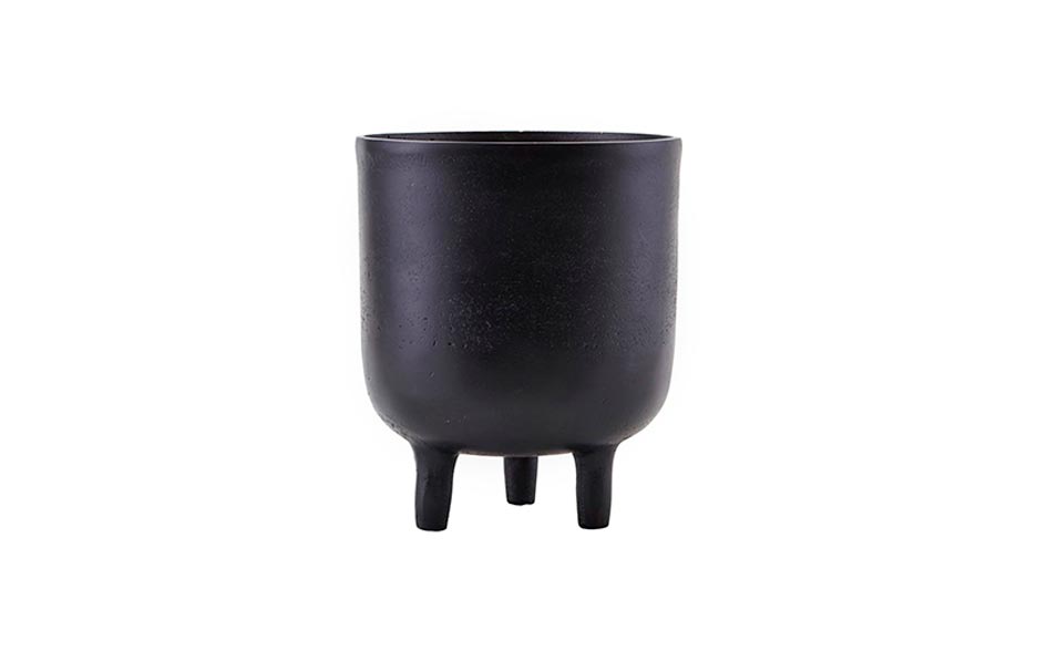 Planter, 
Aluminium, Black, Ø15x18cm, is0811