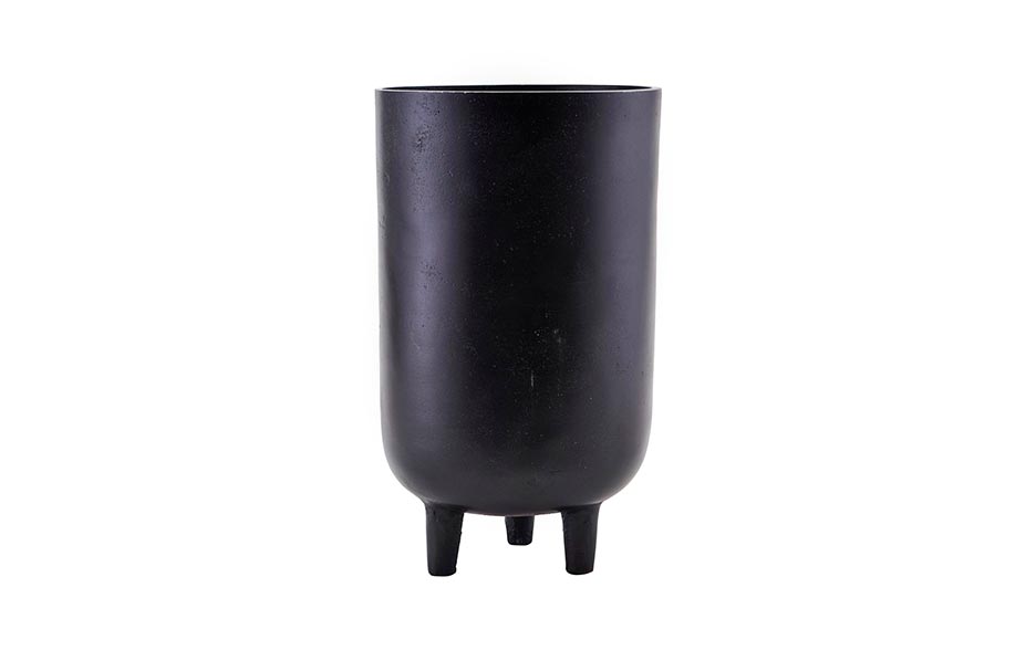 Planter, 
Aluminium, Black, Ø15x26cm, is0810