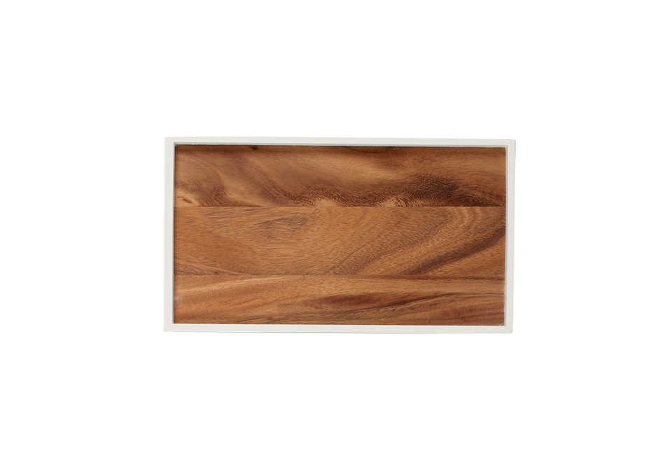 Thin Tray-RECTANGLE, White Edge, 36 x 20cm, 420R