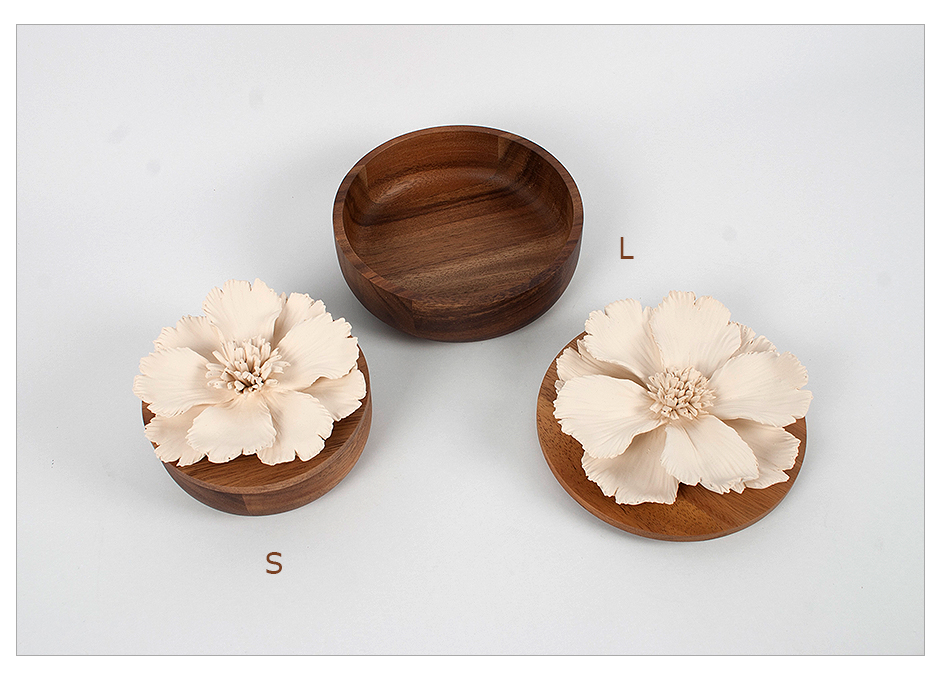 Cosmos Box L, White, Dia. 16.5 x 10cm, 518L