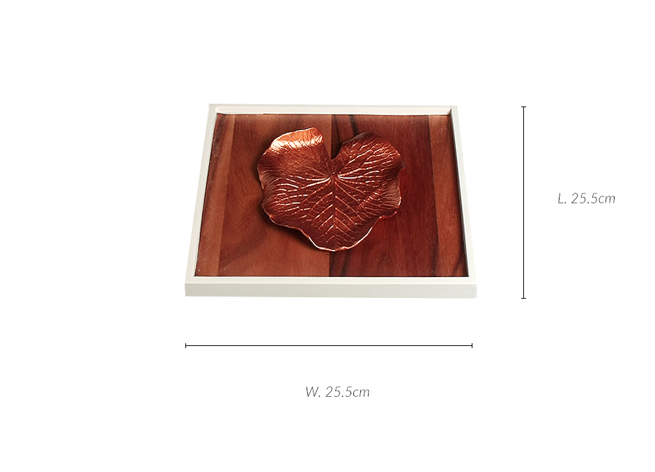 Wall Art Lotus Leaf, Copper, 25.5cm, 540-1