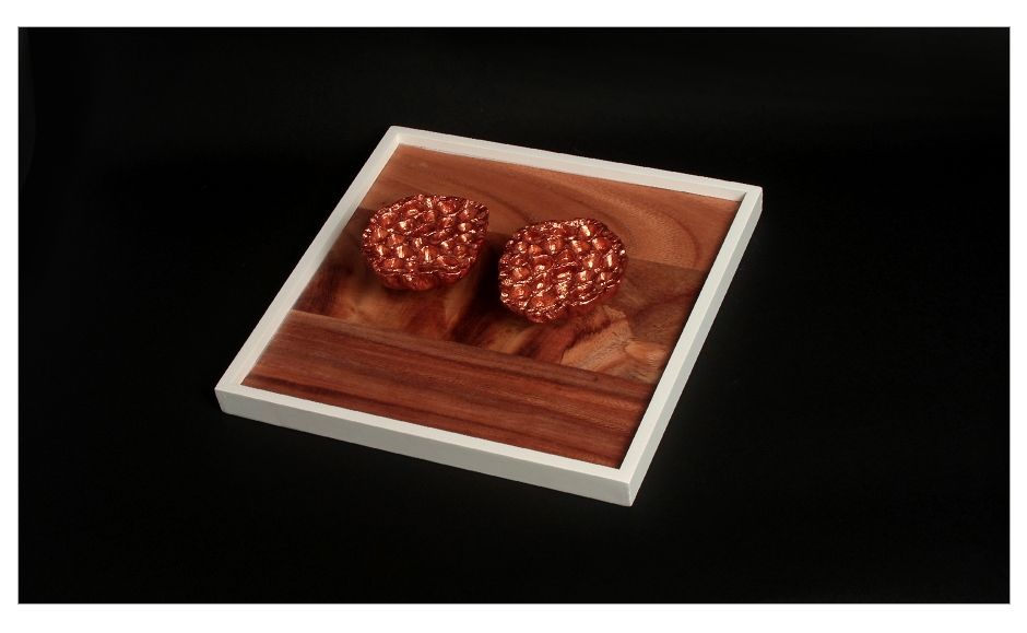 Wall Art Lotus 2 Seeds, Copper, 25.5cm, 540-2