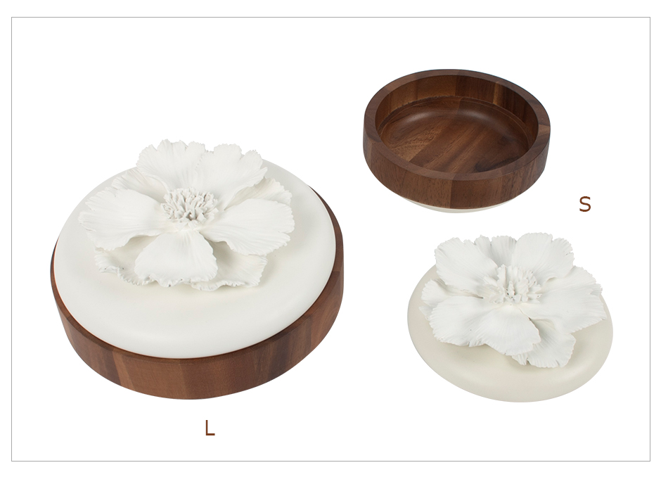 Cosmos Conceal Box S, White, Dia. 15 x 8cm, 554S