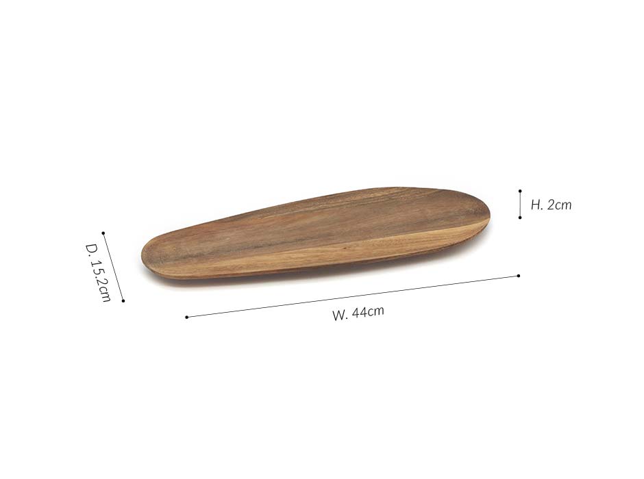 FREE FORM TRAY (L), Wood, 15.2x44x2cm, KDTD 513LG